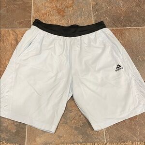 Adidas Men's Light Blue Athletic Shorts